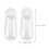 160Pièces Support Pieds Bébé En PVC Transparent Pour Présentation 11