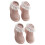 2Paires Bébé Antidérapantes Coton Rose, 7