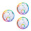 3Pièces Roue De Pigments Couleurs Variées Pour Identification Facile 10