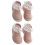 2Paires Bébé Antidérapantes Coton Rose, 5