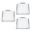 3Pcs Clear Purse Protector Covers Waterproof Eva Handbag Rain Shields 7
