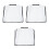 3Pcs Clear Purse Protector Covers Waterproof Eva Handbag Rain Shields 6