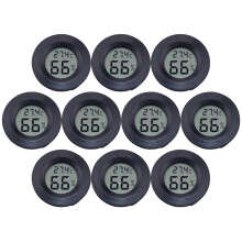 30Pièces Thermomètre Humidité Digital Portable Noir Usage