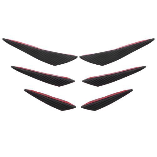 3Ensembles Diffuseurs Bumper Lip Splitter Pour Pare-Chocs