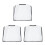 3Pcs Clear Purse Protector Covers Waterproof Eva Handbag Rain Shields 10