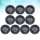 30Pièces Thermomètre Humidité Digital Portable Noir Usage 8