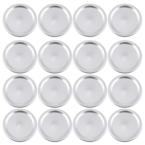 72 Pcs Can Lids Covers Jar Lids Caps Can Cover Discs (Silver)