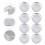 72 Pcs Can Lids Covers Jar Lids Caps Can Cover Discs (Silver) 10