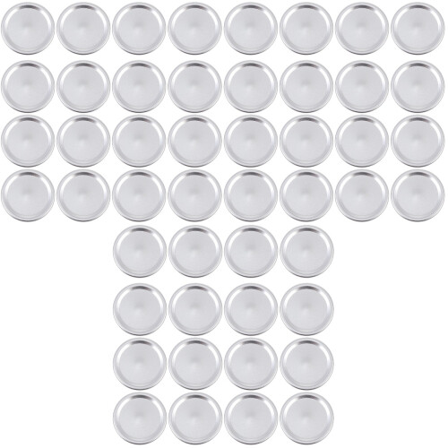 72 Pcs Can Lids Covers Jar Lids Caps Can Cover Discs (Silver) 2
