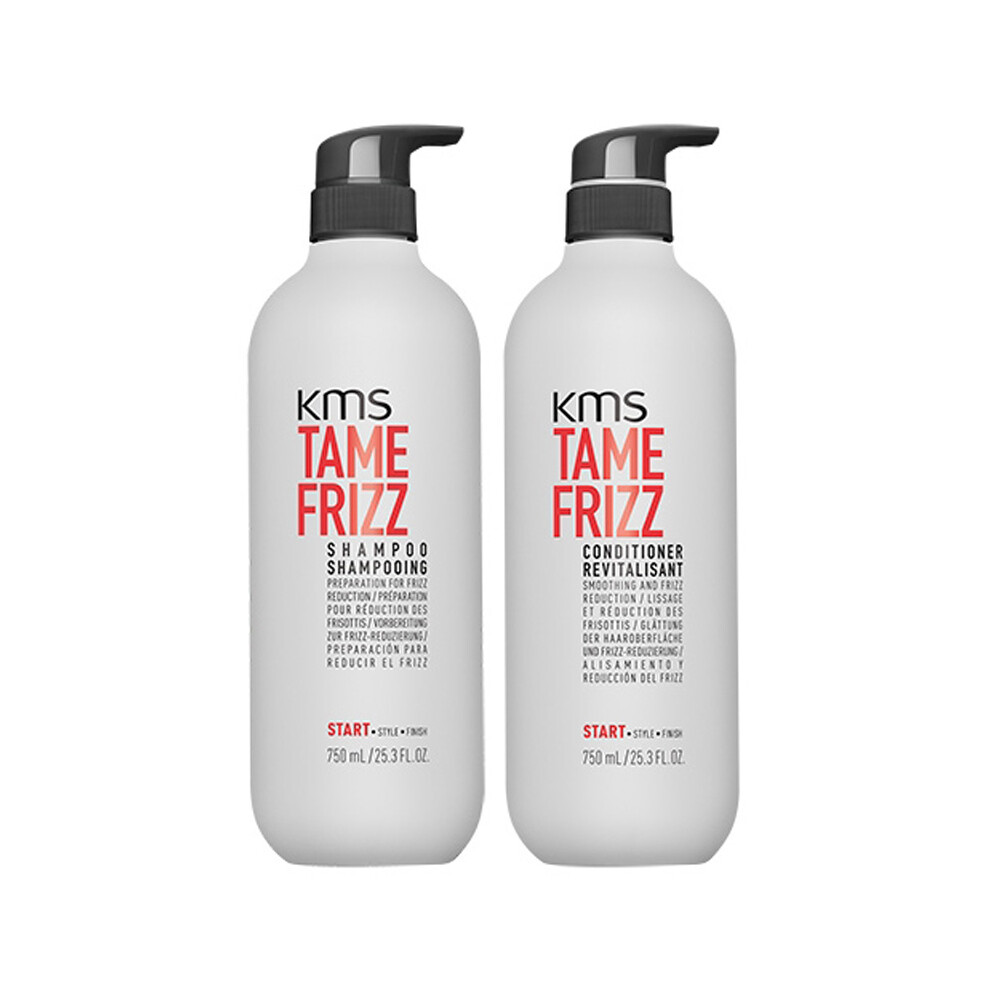 Matrix Kms Tamefrizz Shampoo 750Ml & Tame Frizz Conditioner 750Ml Duo