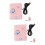 2Pièces Housse Isolante Chauffe- Rose Coton Polyvalente Voyage 9