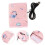 2Pièces Housse Isolante Chauffe- Rose Coton Polyvalente Voyage 11