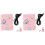 2Pièces Housse Isolante Chauffe- Rose Coton Polyvalente Voyage 4