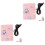 2Pièces Housse Isolante Chauffe- Rose Coton Polyvalente Voyage 5