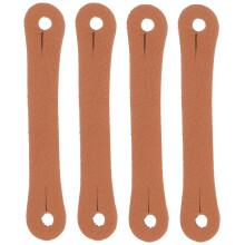20Pièces Anneaux Pour Doigts Baguettes De Batterie PU Marron, Pratique
