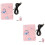 2Pièces Housse Isolante Chauffe- Rose Coton Polyvalente Voyage 8