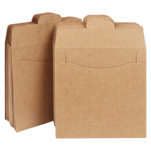 100Pièces Sacs Kraft Réutilisables Solides