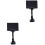 Label Stand Design 2set Business Use 11x5.5in 3