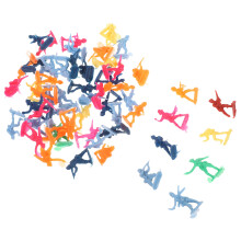 100Pièces Modèles Soldats Plastique Assortis Jeu Imaginatif Enfants