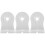 3Pièces Support Mural Caméra En Plastique , Gamme Polyvalente 6