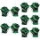 5Paires Palmes Ajustables En Silicone Pour Natation 10