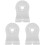 3Pièces Support Mural Caméra En Plastique , Gamme Polyvalente 4