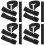 16Pcs Adjustable Hook and Loop Storage Straps Durable Nylon Black 5
