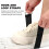 16Pcs Adjustable Hook and Loop Storage Straps Durable Nylon Black 10