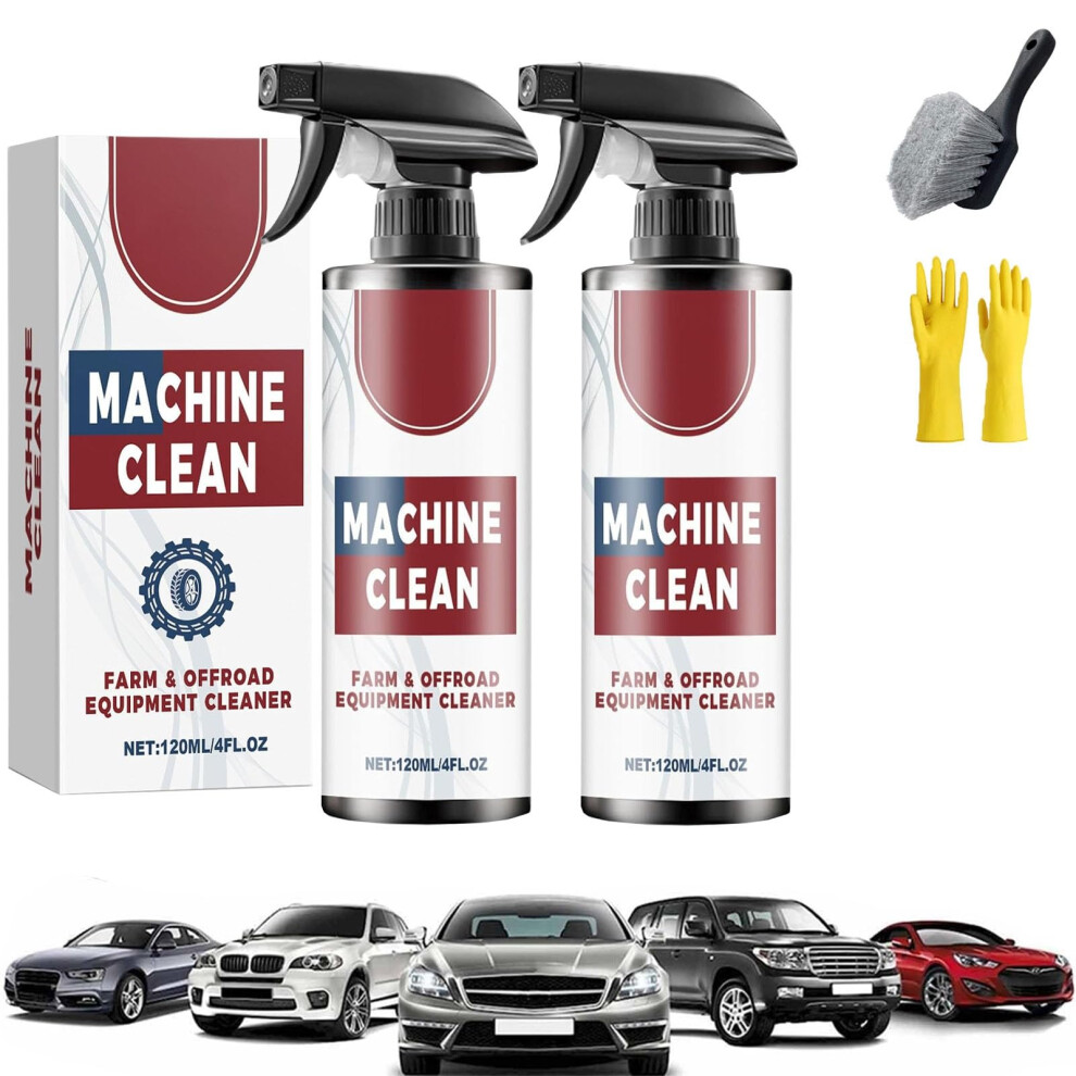 Heavy Duty All Purpose Cleaner Spray For Wheels, Tires, Farm And Offroad Vehicles, 2In1 Polish, 2Pcs 9113335599833