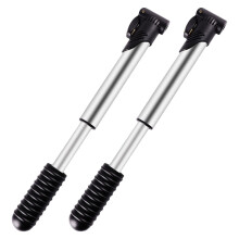 Worgeous 4 Pieces Bicycle Pump Tire Inflator Hand Air Black