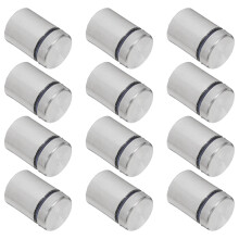 Mlins 12 Pcs Glass Fixing Decorative Nails 2.70x1.90x1.90cm Silver