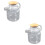 2 Count Filter Juice Pot Glass Kettle For Home Cold Water Container 6
