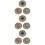9Pcs Durable Alloy DIY Snap Button Fastener Kit for Decoration 8