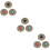 9Pcs Durable Alloy DIY Snap Button Fastener Kit for Decoration 9