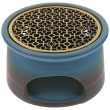 Teapot Heater Base 3pcs Wax Melter Ceramics Black Pottery