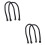 4Pcs Black Bag Strap Durable Replacement for Handbag Tote Accessory 6