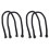 4Pcs Black Bag Strap Durable Replacement for Handbag Tote Accessory 2