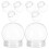 24Pcs High Transparency DIY Water Globes Plastic Snow Globe Making Set 8