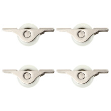 20 Pcs Cabinet Guide Pulleys Barn Door Wheels Nylon Sliding