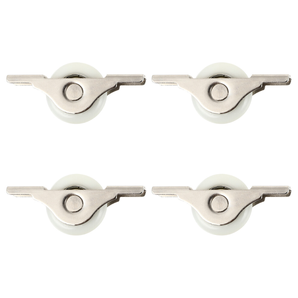 20 Pcs Cabinet Guide Pulleys Barn Door Wheels Nylon Sliding 3631237065028