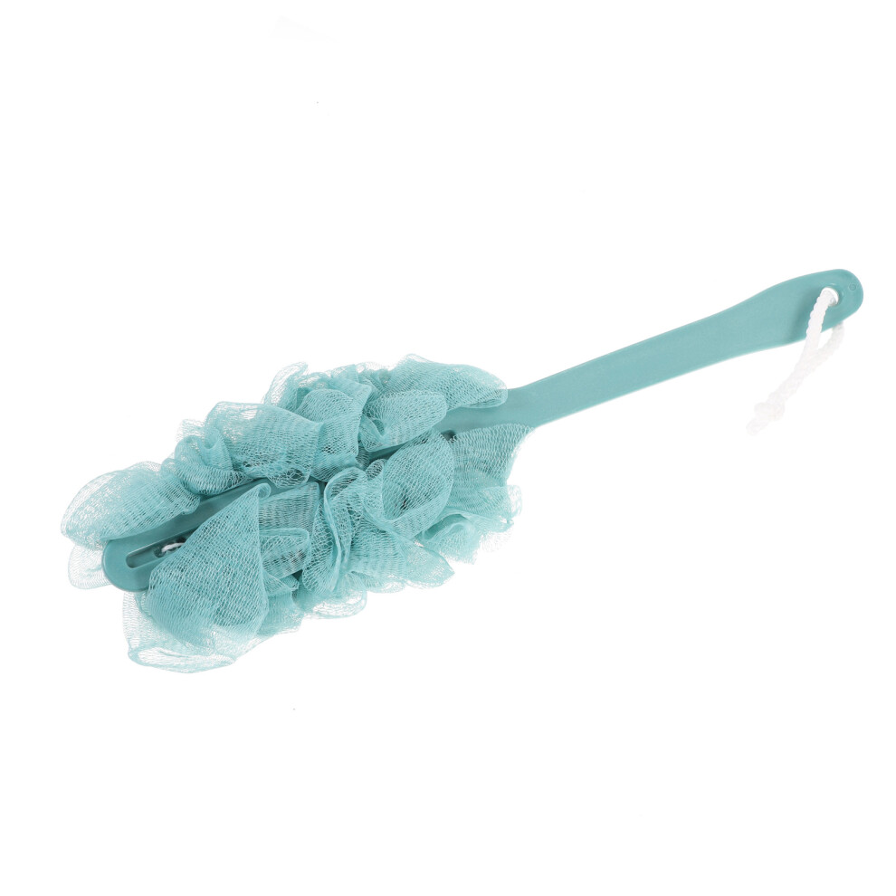 Inoomp Blue 2Pcs Long Handle Bath Scrubber Shower Brush With Dense Nylon Mesh
