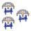 6 Pcs Train Track Replacement Bridge Model Simulation DIY Accessory 10
