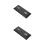 2Pcs Black Plastic Model Motorcycle Display Stand Flat Base 1:12 Scale 7