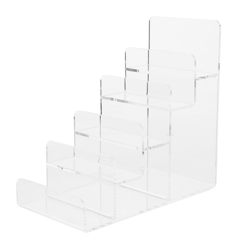4Pcs Acrylic 5-Tier Riser Display Shelf For Wallets 2