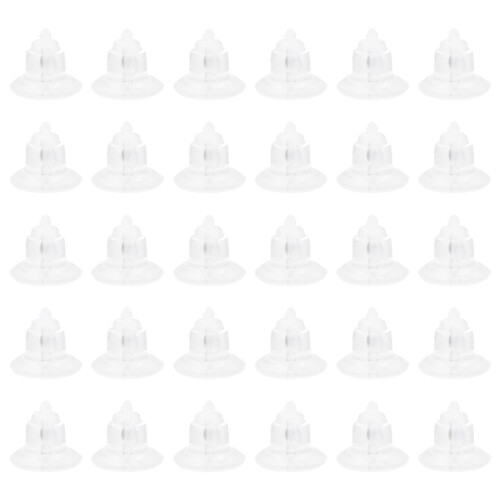 1400Pièces Accessoires Boucles D'oreilles Transparentes Anti-Perte