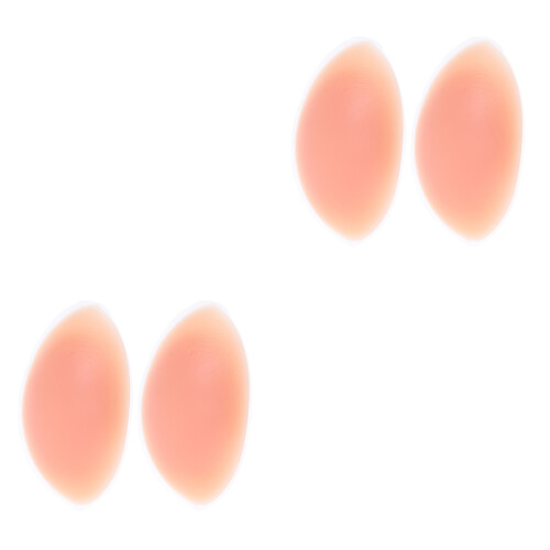 4 Pcs Silicone Breast Pad Insert Small Abalone Skin Color 2