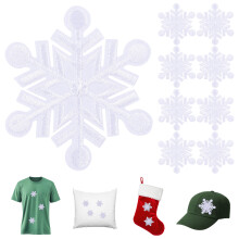 30 Pcs Delicate Clothing Patches Diy Snowflake Stickers Cloth Patches