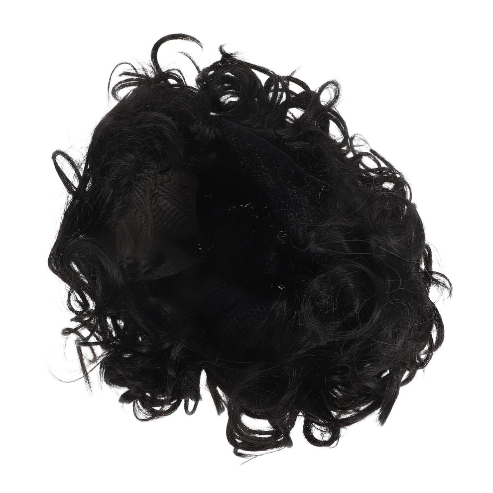 Iplusmile Unisex 2Pcs Short Afro Curly Wig For Women: Natural Looking Synthetic Hair