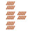 40Pcs DIY Mini Bricks Pottery Clay Dark Red for Micro Garden Decor 5