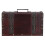 Wooden Box Brown Retro Double Layer Storage Case 1